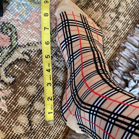 Burberry Nova Check Cotton Blend(70/30) mid length Socks! 🔥🔥🔥NWT! - Picture 8 of 8